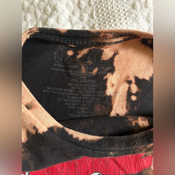 Naruto Graphic Bleach Dye T-Shirt/Size 2 XL - Picture 8 of 9